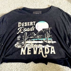 OBSESSIVE LOVE desert cropped shirt